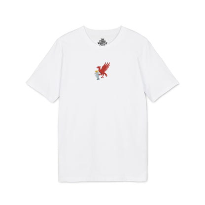 Liverbird Prem Trophy Winners T-Shirt | Sticker Style
