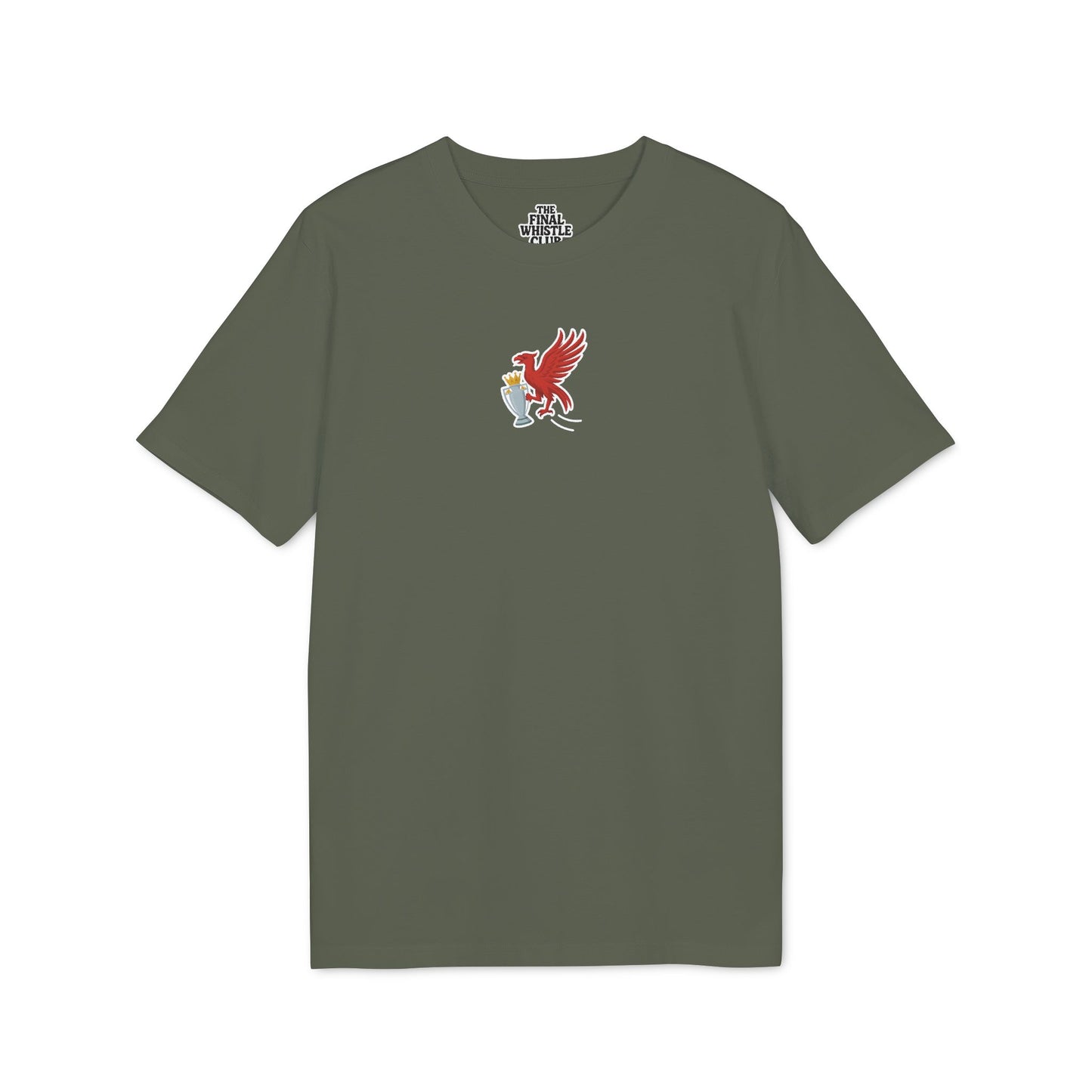 Liverbird Prem Trophy Winners T-Shirt | Sticker Style
