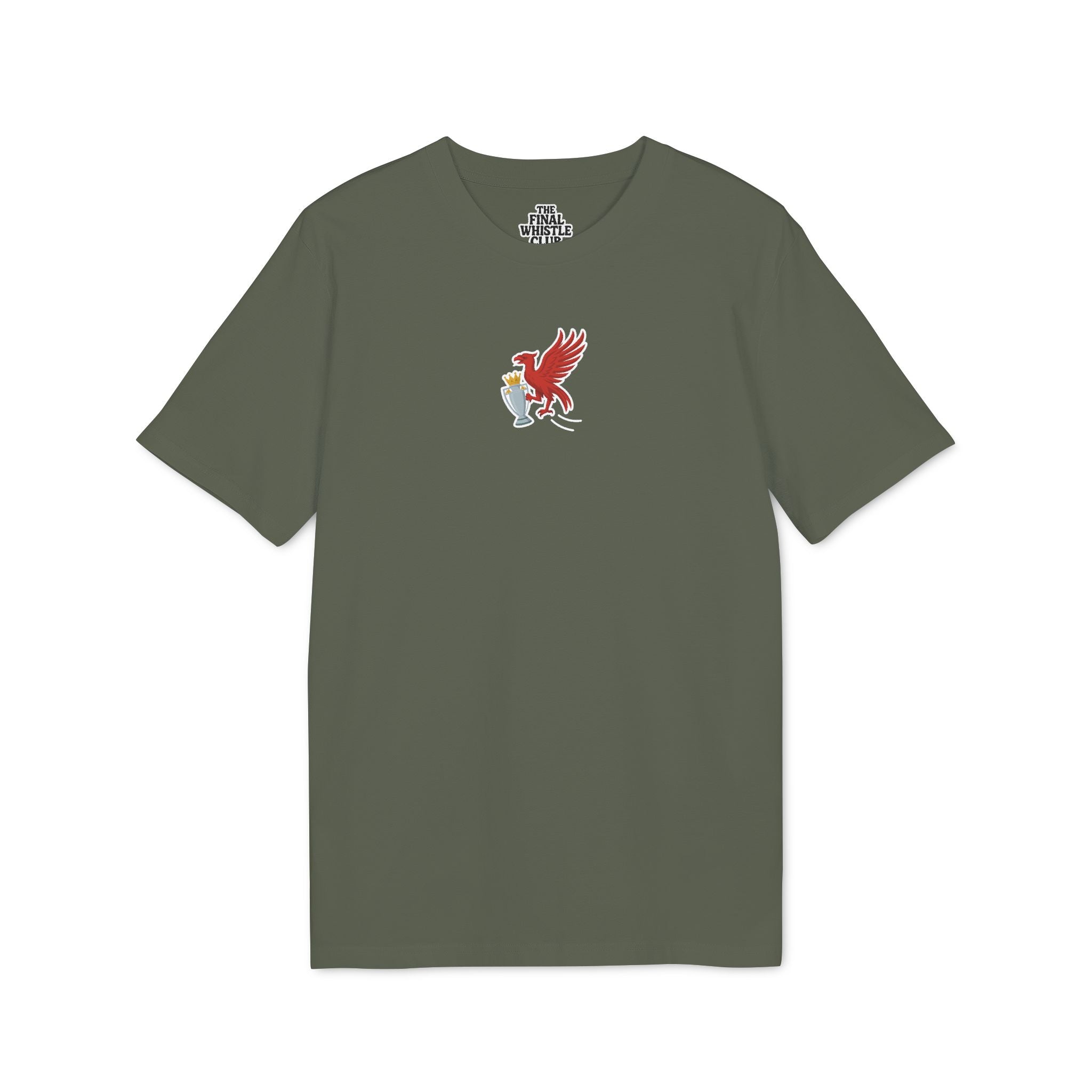 Liverbird Prem Trophy Winners T-Shirt | Sticker Style